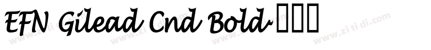 EFN Gilead Cnd Bold字体转换